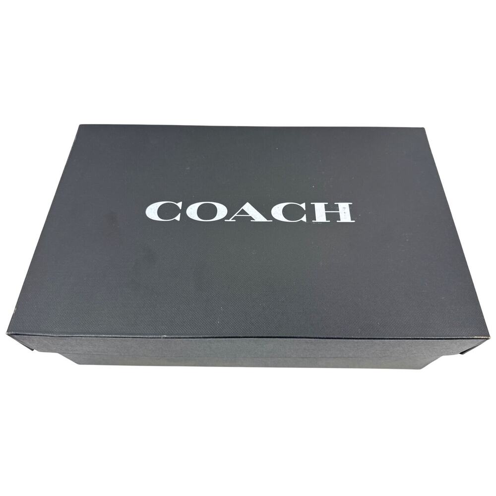 Coach Margaret Sandal Womens 6 Red Leather Studded Block Heel Ankle Strap - Picture 16 of 16